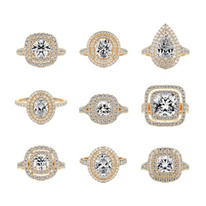 Bague de fiançailles en or massif 14 carats avec diamant de laboratoire HPHT certifié IGI, taille princesse D VVS, pour femme - Product Image 3
