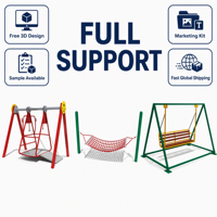 SageDelightRides Module de parc personnalisé, déformable et durable, avec repose-pieds pour enfants, en LLDPE et acier galvanisé, pour Campus Plaza, OEM