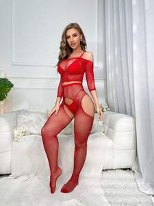महिलाओं के सेक्सी सैटिन फिशनेट बॉडीसूट पैंटीहोज लिंगरी पारदर्शी गैंडा परिपक्व अंडरवियर एक आकार और xl odm शरीर स्टॉकिंग - Product Image 3