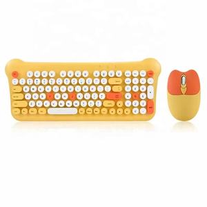 2.4G <span class=keywords><strong>sans</strong></span> <span class=keywords><strong>fil</strong></span> <span class=keywords><strong>clavier</strong></span> et <span class=keywords><strong>souris</strong></span> Combo rétro rond Keycap machine à écrire mignon coloré <span class=keywords><strong>clavier</strong></span> <span class=keywords><strong>souris</strong></span> ensemble pour ordinateur portable girs utilisation féminine - Product Image 2