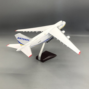 Modèle d'avion en résine Antonov Airlines AN-124 <span class=keywords><strong>Ruslan</strong></span>, avion cargo lourd, échelle 1/165, 42 cm, avec trains d'atterrissage - Product Image 1