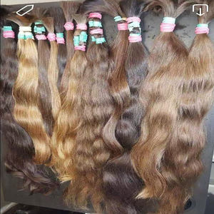 Extensión de paquetes de cabello humano rizado birmano Remy DE LA Virgen rusa eslava Europea cruda sin procesar marrón claro para peluca kosher judía - Product Image 1