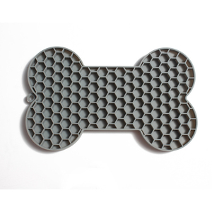 Food-Grade Silicone <span class=keywords><strong>Pet</strong></span> Bowl em forma de osso lenta alimentação lamber Pad com sucção dispositivo de alimentação para gatos e cães - Product Image 1
