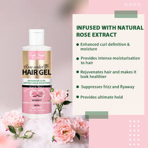 150ml/400ml label privé gel capillaire à l'<span class=keywords><strong>eau</strong></span> <span class=keywords><strong>de</strong></span> <span class=keywords><strong>rose</strong></span> tenue forte coiffant bio pour la définition des boucles crème pour africain - Product Image 4