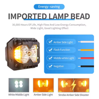 9-36V intégré 4 pouces LED lumière stroboscopique voiture encastré DRL projecteur de tir 40W Pod lumière de travail pour Jeep wrangler 4x4 camion