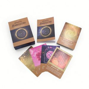 Jeu de cartes personnalisable, cartes d'oracle en feuille d'aluminium, cartes de tarot avec bords argentés - Product Image 6