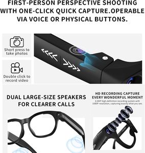 Gafas Inteligentes Portátiles CY05 con IA, Traducción en Tiempo Real, Conversación por IA, Grabación de Video HD, Transmisión en Vivo - Product Image 2