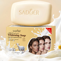Nouveau Savon Solide au Lait de Chèvre Anti-Acné et Blanchissant, Nettoie la Peau et Contrôle le Sébum avec Extrait de Lait de Chèvre Bio