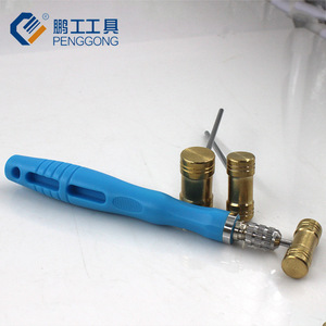 Penggong Round-headed Mini Telescopic Copper Hammer 3-piece Set Interchangeable Heads For Precision Instrument Repair - Product Image 1