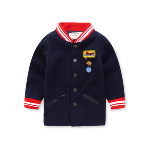 Hot Product Kids <b>Boys</b> Custom Varsity Buttons <b>up</b> School Jackets in China - Product Image 4