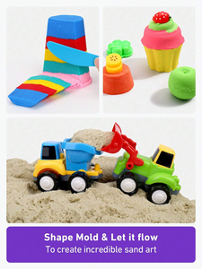 Ma Thuật cát 25kg bãi biển chơi cát, nhựa cảm giác đồ chơi cho trẻ em, tái sử dụng, không bao giờ khô, thích hợp cho trẻ em 3 năm và lên - Product Image 3