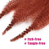 Extensions de cheveux synthétiques pré-séparées Afro Kinky Twist à prix abordable pour tresses Faux Locs et Marley Braids