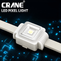Lumière ponctuelle DMX512 RGBW IP67 à effets dynamiques de poursuite, programmable, contrôle TTL pour façade de bâtiment commercial