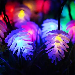 factory outlets 7.6m Outdoor Led Solar Garden Light String For Christmas Holiday Party