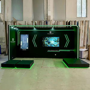 Stand de Exhibición de Alta Gama para ISC West, 10x20 pies, Stand Modular de Madera con Iluminación LED, Diseño Elegante para Ferias Comerciales - Product Image 3