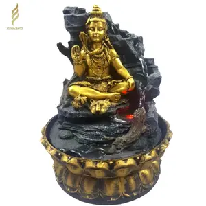 Indian Buddha Statue Resin Fountain Indoor Feng Shui Decoration Hindu Gods Water Fountain