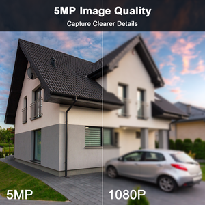 Caméra intelligente <span class=keywords><strong>Anpviz</strong></span> <span class=keywords><strong>5MP</strong></span> Bullet, version nocturne infrarouge, caméra analogique, caméra de sécurité numérique WDR - Product Image 6