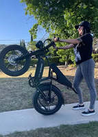 DDP Dropshipping vers Entrepôt UE Vélo Électrique 20 Pouces V8 avec Siège Arrière et Suspensions Fat Bike