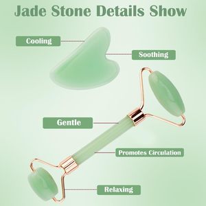 Set Fascia per Capelli e Braccialetti Roller Gua Sha per Ragazze Adolescenti, Regali di Tendenza, Strumenti per la Cura della Pelle, Accessori per Capelli e Trucco - Product Image 2