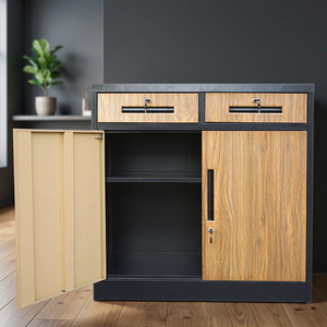 Customized <b>Lockable</b> Adjustable Modern Metal Turntable Steel <b>Cabinet</b> for Industrial Heavy-duty File Storage - Product Image 5