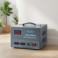 Stabilisateur de tension automatique monophasé 1500 VA 1500W, multi-pays, faible tension d'entrée 110-250V, servomoteur AVR, 220V AC SVC