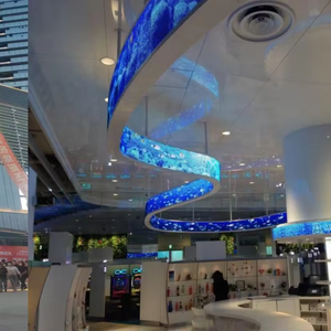 P10 led pellicola trasparente autoadesiva trasparente pellicola led schermo flessibile su vetro Video parete trasparente Super sottile pellicola LED - Product Image 6