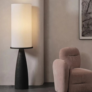 Floor <b>Lamp</b> Wabi Sabi Style Led Light Source <b>Switch</b> Control 3 5 Square Meter Irradiation Area Decorative Ambient Lighting - Product Image 1