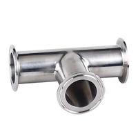 Raccord Sanitaire Tri-Clamp en Acier Inoxydable 304 316L à 3 Voies pour Brassage Artisanal