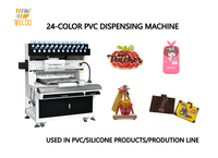 Machine de distribution automatique de patchs en PVC et caoutchouc Weldo, équipement de fabrication de produits en plastique avec 24 couleurs, à vendre