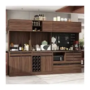 Custom Modern Kitchen Cabinets Top Quality Solid Wood Kitchen Cupboard American Style Lacquer Storage Furniture