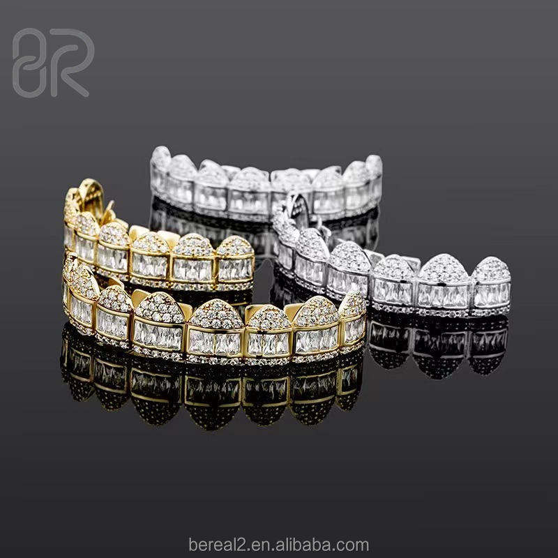 เงิน + moissanite 10ฟัน