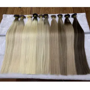 Flat Tip hair weft of virgin cuticle hair quality hot sell in europe