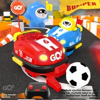 Voitures tamponneuses électriques pour deux joueurs, avec fonctions de combat, de drift, de compétition, de catapulte, de football et de karting, pour l'interaction parent-enfant