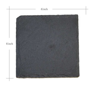 Sottobicchieri in <span class=keywords><strong>Ardesia</strong></span> Nera Antiscivolo per Arredamento Casa, Motivi Personalizzabili, Vendita all'Ingrosso - Product Image 3