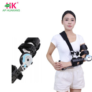 Soporte de codo postoperatorio ROM con eslinga para el brazo, talla única, nailon grueso negro, certificado ISO13485/CE, protección profesional y fijación. - Product Image 1