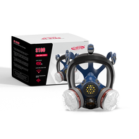 Masque respiratoire intégral réutilisable et lavable CNstrong ST-S100-2, construction en caoutchouc à 3 couches, filtre à charbon actif pour produits chimiques