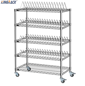 <strong>Industrial</strong> Grade 5-Layer Adjustable Stainless Steel <strong>Shelving</strong> <strong>Unit</strong> for Electronics Factory Heavy Duty &amp; Anti-rust Design - Product Image 3