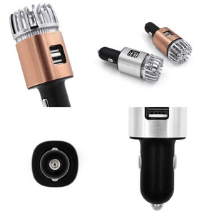 Purificación de polvo de humo de formaldehído para coche, ionizador, limpiador de aire, desodorante con luz LED azul, purificador de aire para coche de 12V - Product Image 1