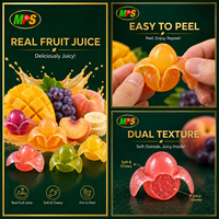 Producent van realistische snoepjes in de vorm van fruit |   R&D Aangepaste Textuur Mango/Banaan Peelable Gummy OEM
