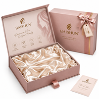Emballage en carton de luxe haut de gamme personnalisé avec logo pour ensemble de mèches de cheveux, emballage de perruque, boîte à perruque
