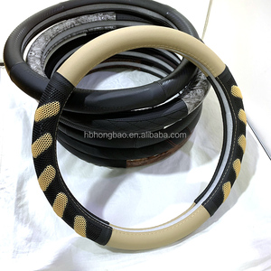 Nuevo diseño <span class=keywords><strong>de</strong></span> fibra <span class=keywords><strong>de</strong></span> carbono negro puro Super fibra <span class=keywords><strong>de</strong></span> <span class=keywords><strong>cuero</strong></span> tamaño M tipo deportivo cubierta del volante del coche - Product Image 6