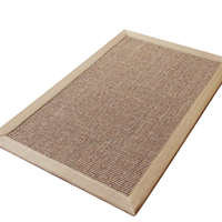 Tapis en sisal naturel 100% fibres végétales de sisal, tapis antidérapant, respectueux de l'environnement, résistant à l'usure, pour salon, chambre, hôtel
