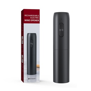 Tire-bouchon automatique rechargeable USB pour vin rouge, ouvre-bouteille électronique noir intégral - Product Image 4
