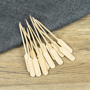Palillos Desechables Largos de Bambú Natural Verde y Blanco, Mini Palillos para Frutas, para Acampar, Cocinar, Barbacoa, Aperitivos y Comida para Llevar - Product Image 5
