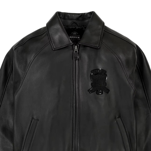 Veste en cuir Avirex à la mode | Vêtements d'extérieur de bombardier vintage | Veste de vol en peau de vache pour hommes veste Avirex en cuir véritable en gros - Product Image 2