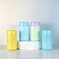 Conteneur à pilules personnalisé de 100 ml et 120 ml avec bouchon à rabat, flacon de complément alimentaire en capsule rose scellé, emballage en plastique