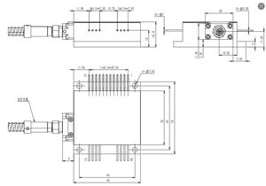 Módulo láser de fibra de potencia de 1470nm y 15W Diodo láser acoplado de fibra con función de detección de fibra óptica de haz de puntería PD - Product Image 6
