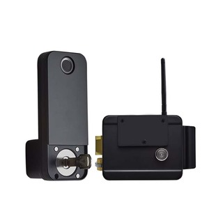 Hot <span class=keywords><strong>New</strong></span> <span class=keywords><strong>wifi</strong></span> thông minh Ổ Khóa điện tử Keyless vân tay & mật khẩu khóa cửa gỗ & thép cổng với thẻ nhớ lưu trữ dữ liệu - Product Image 3