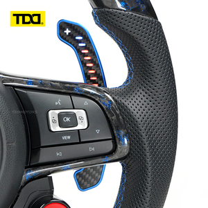 พวงมาลัยคาร์บอนไฟเบอร์แท้ TDD สำหรับรถยนต์ VOLKSWEAGEN MK7 ปี 2018 2019 2020-2021 - Product Image 4
