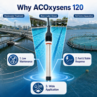 Sensor Oksigen Terlarut 30ppb-40ppm ACOxysens 120 Tanpa Penggantian Membran DO Probe untuk Kolam Ikan & Air Industri